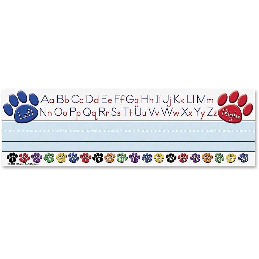 Teacher Created Resources Paw Alphabet Name Plates (TCR4040)