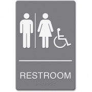 Headline Restroom/Wheelchair Image Indoor Sign (4811)