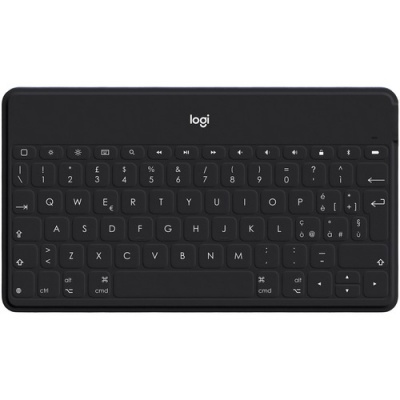Logitech Keys-To-Go Super-Slim and Super-Light Bluetooth Keyboard for iPhone, iPad, and Apple TV - Black (920006701)