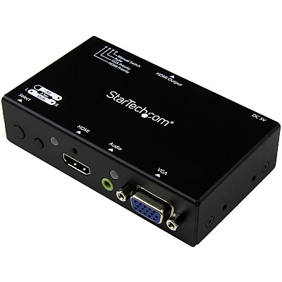 StarTech 2x1 Hdmi + Vga To Hdmi Converter Switch (VS221VGA2HD)