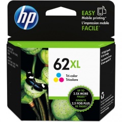 HP 62XL High Yield Tri-color Original Ink Cartridge (C2P07AN)