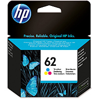 HP 62 (HEWC2P06AN) Original Inkjet Ink Cartridge - Cyan, Magenta, Yellow - 1 Each