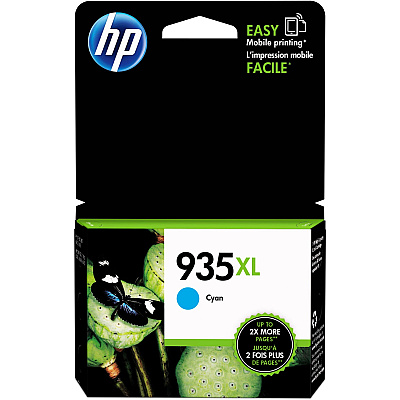 HP 935XL (HEWC2P24AN) Original High Yield Inkjet Ink Cartridge - Cyan - 1 Each