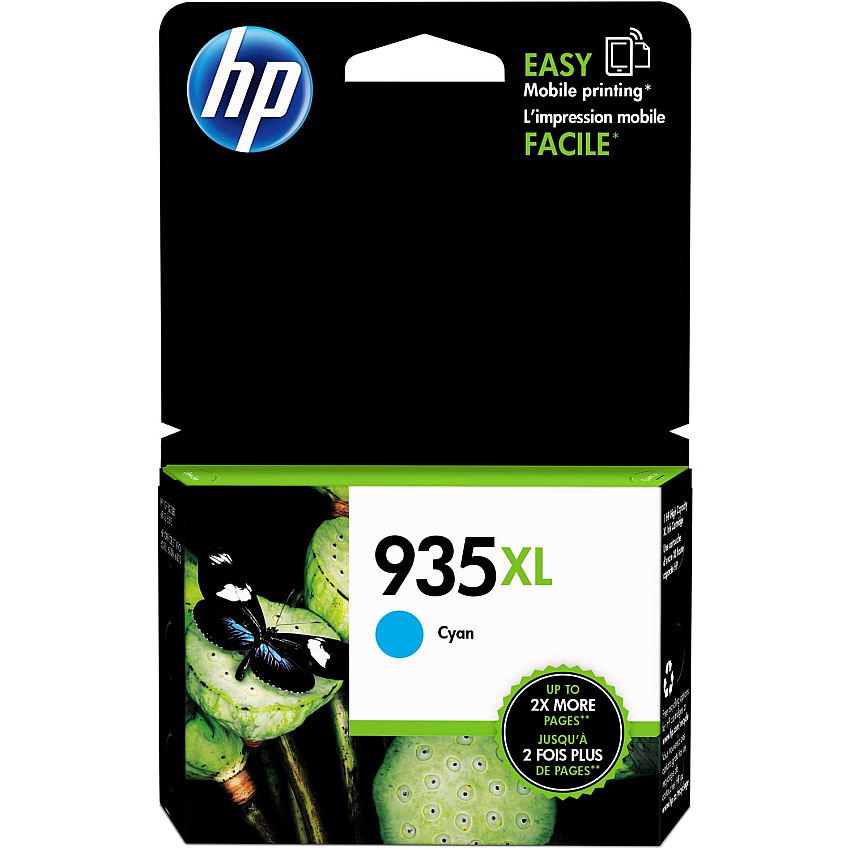 HP 935XL (HEWC2P24AN) Original High Yield Inkjet Ink Cartridge - Cyan - 1 Each