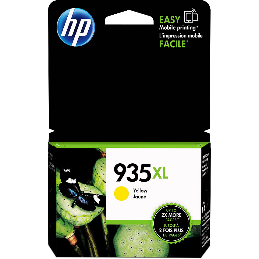 HP 935XL (HEWC2P26AN) Original High Yield Inkjet Ink Cartridge - Yellow - 1 Each