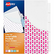 Avery Big Tab Insertable Plastic Pocket Dividers (07708)