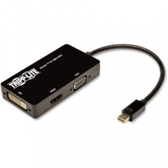Tripp Lite 6in Mini DisplayPort to VGA / DVI / HDMI Adapter Converter mDP 6" (P13706NHDV)