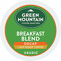 Green Mountain Coffee Roasters K-Cup Breakfast Blend Decaf Coffee (GMT7522CT)