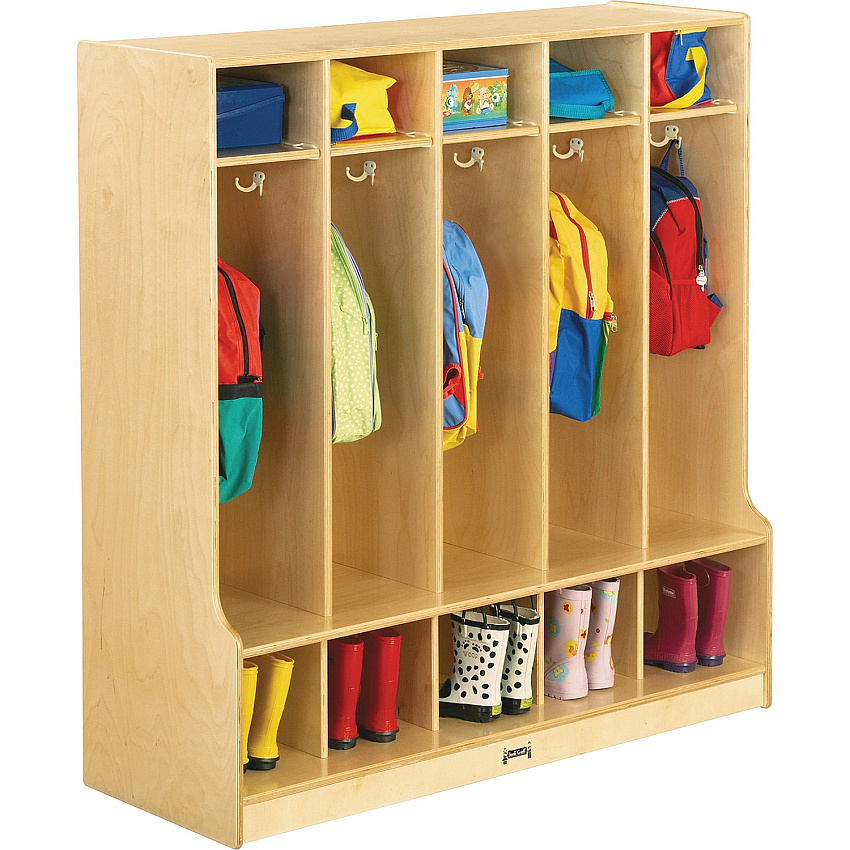 Jonti-Craft 5 Section Step Coat Locker (0468JC)