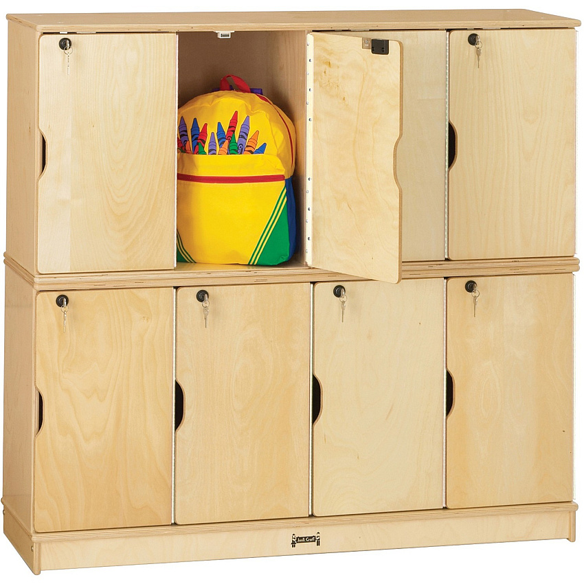 Jonti-Craft Double Stack 8-Section Student Lockers (4696JC)