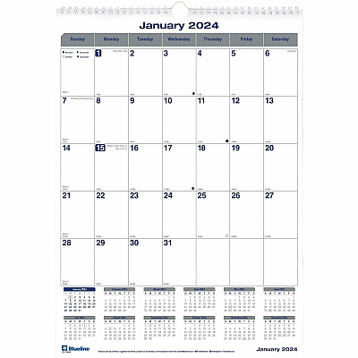 Blueline Net Zero Carbon Wall Calendar (C171303)