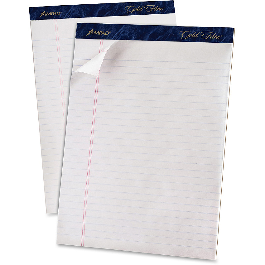 TOPS Gold Fibre Ruled Perforated Writing Pads - Letter (TOP20031R)