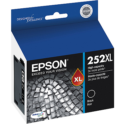 Epson DURABrite Ultra 252XL Original High Yield Inkjet Ink Cartridge - Black - 1 Each (EPST252XL120S)