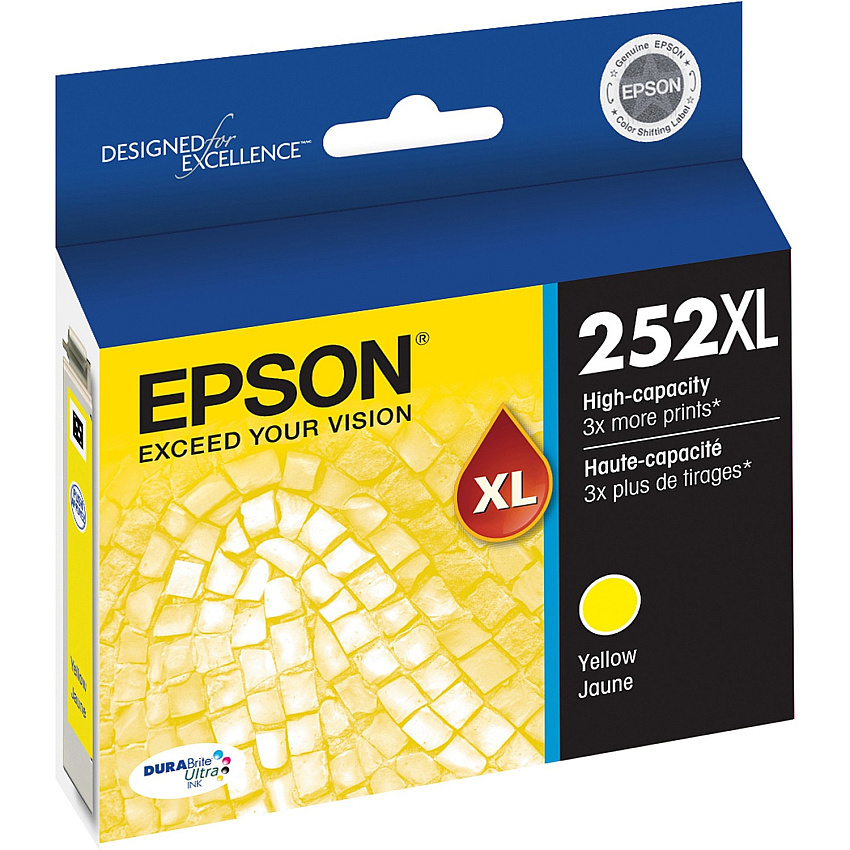 Epson DURABrite Ultra 252XL Original High Yield Inkjet Ink Cartridge - Yellow - 1 Each (EPST252XL420S)