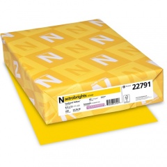 Astrobrights Laser, Inkjet Printable Multipurpose Card - Sunburst Yellow - 30% Recycled Content (22791)