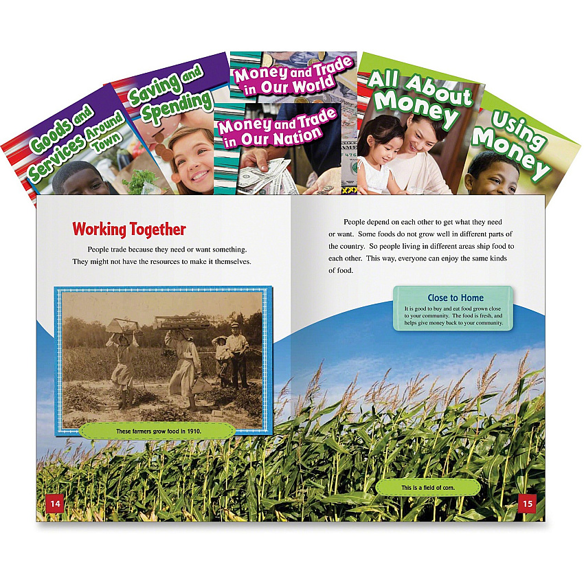 Shell Education Education Economics Learning Book Set Printed Book (21886)