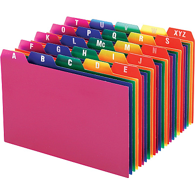 Oxford A-Z Poly Filing Index Cards (OXF73154)