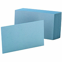 Oxford Colored Blank Index Cards (OXF7420BLU)