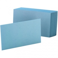 Oxford Colored Blank Index Cards (7420BLU)