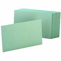 Oxford Colored Blank Index Cards (OXF7420GRE)