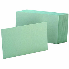 Oxford Colored Blank Index Cards (OXF7420GRE)