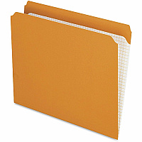 Pendaflex Straight Tab Cut Letter Recycled Top Tab File Folder (PFXR152ORA)