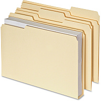 Pendaflex Double Stuff 1/3 Tab Cut Letter Recycled Top Tab File Folder (PFX54459)