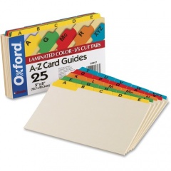 Oxford A-Z Laminated Tab Card Guides (05827)