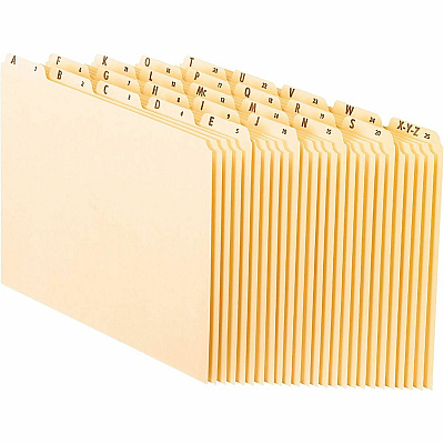 Pendaflex Manila Alphabetical File Guides (PFXEN225)