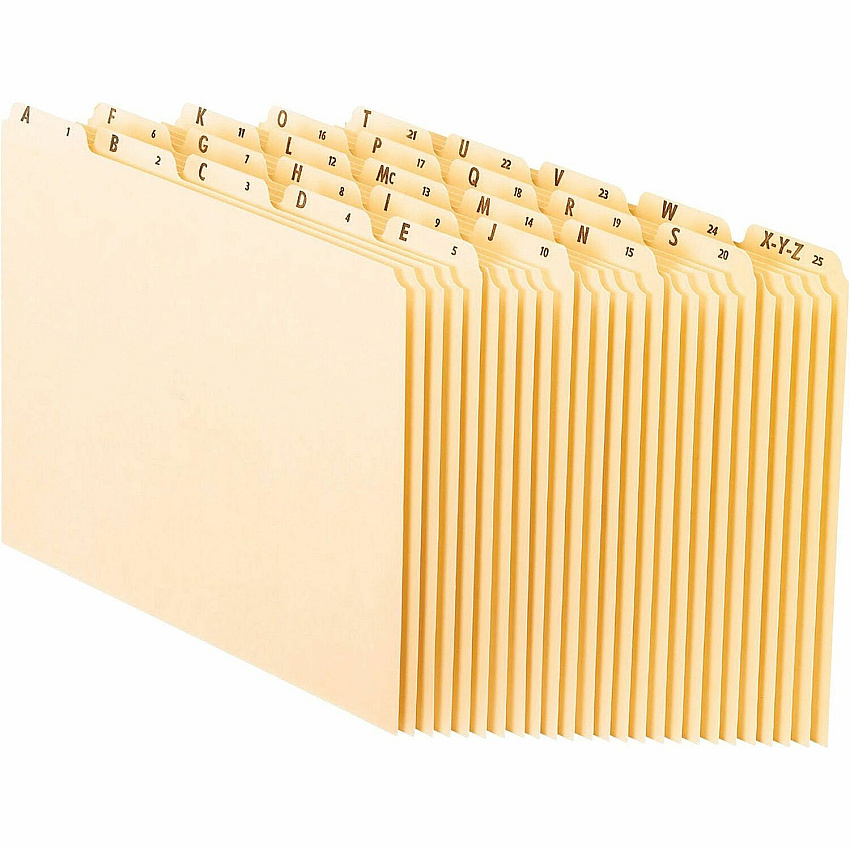 Pendaflex Manila Alphabetical File Guides (PFXEN225)