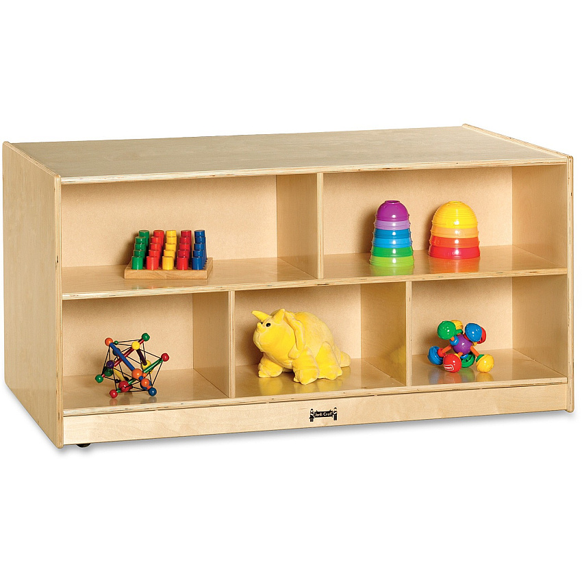Jonti-Craft Rainbow Accents Toddler Double-sided Storage Shelf (3241JC)