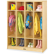 Jonti-Craft Rainbow Accents 4-section Coat Locker (0268JC)