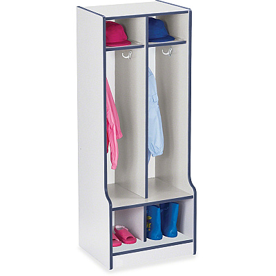 Rainbow Accents Rainbow Accents Double Coat Hooks Step Locker (4682JCWW112)