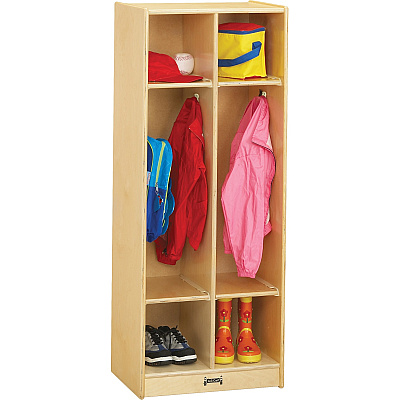 Jonti-Craft Rainbow Accents 2 Section Coat Locker (2682JC)