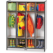 Jonti-Craft Rainbow Accents 4 Section Coat Locker (0268JCWW180)