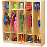 Jonti-Craft Rainbow Accents 5 Section Coat Locker (2681JC)