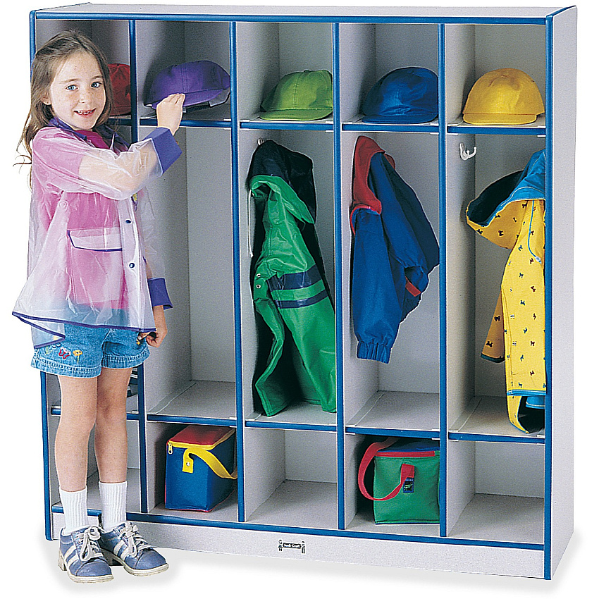 Jonti-Craft Rainbow Accents 5-section Coat Locker (2681JCWW003)