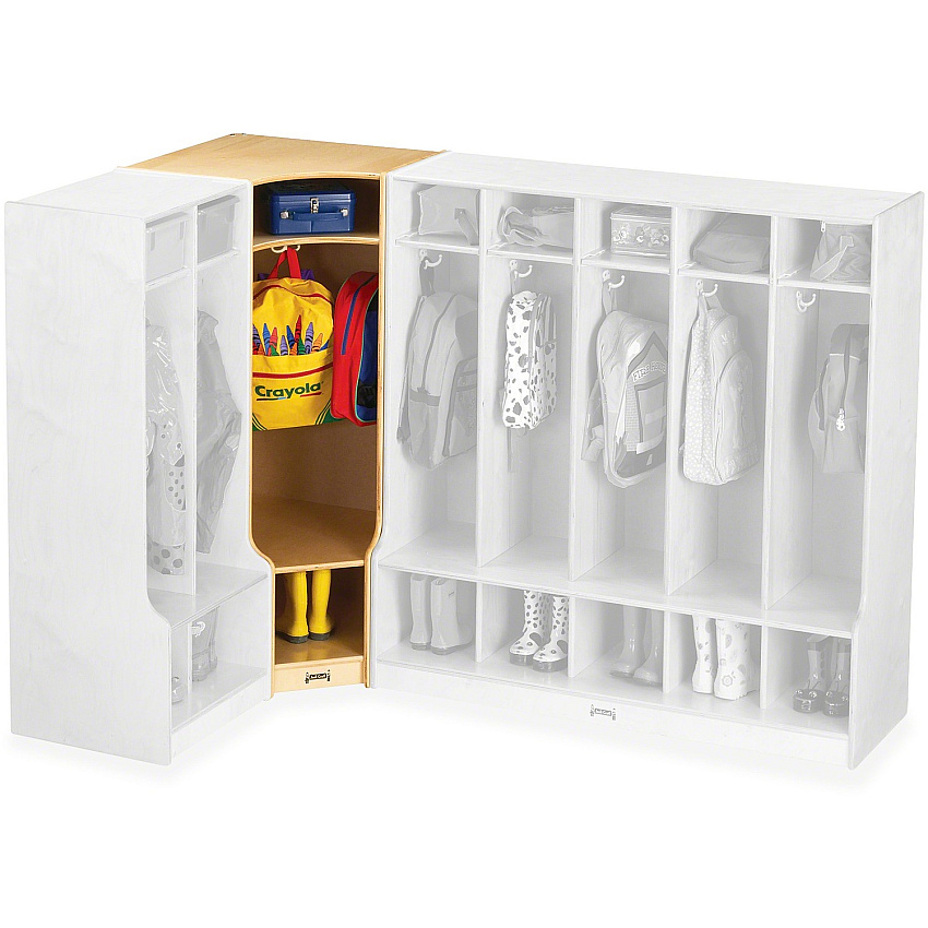 Jonti-Craft Corner Step Coat Locker (6686JC)