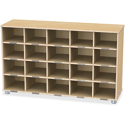 Jonti-Craft TrueModern 20-cubbie Shelf Unit (1715JC)