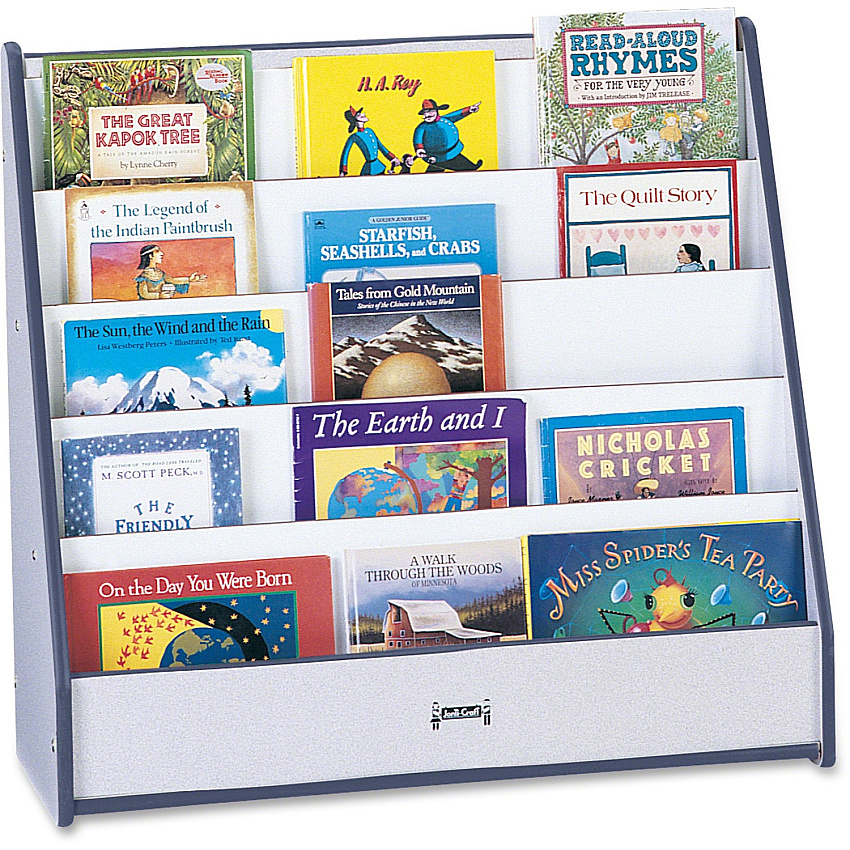 Jonti-Craft Rainbow Accents Laminate 5-shelf Pick-a-Book Stand (3514JCWW112)