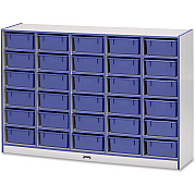 Jonti-Craft Rainbow Accents Mobile Tub Bin Storage (4031JCWW003)