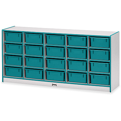 Jonti-Craft Rainbow Accents Cubbie Mobile Storage (4020JCWW005)
