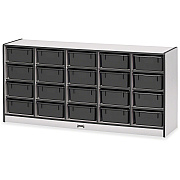 Jonti-Craft Rainbow Accents Mobile Tub Bin Storage (4021JCWW180)