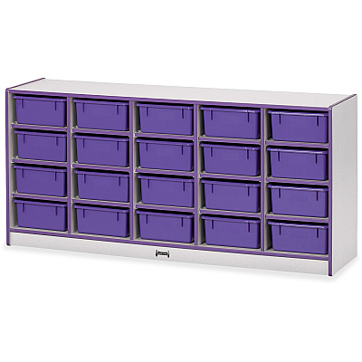 Rainbow Accents Rainbow Accents Mobile Tub Bin Storage (4021JCWW004)