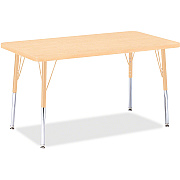 Jonti-Craft Berries Adult Height Maple Top/Edge Rectangle Table (6478JCA251)