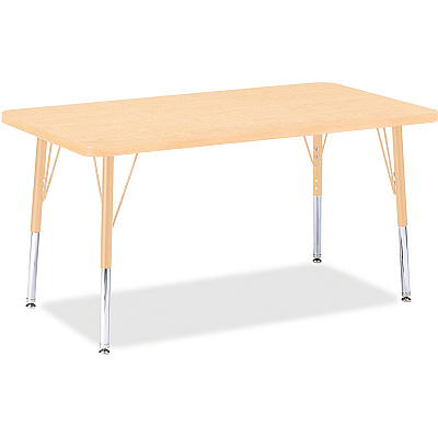 Jonti-Craft Berries Elementary Maple Top/Edge Rectangle Table (6478JCE251)