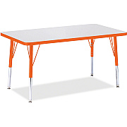 Jonti-Craft Berries Elementary Height Color Edge Rectangle Table (6478JCE114)