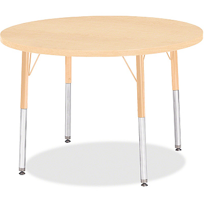 Jonti-Craft Berries Adult Height Maple Top/Edge Round Table (6488JCA251)