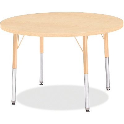 Jonti-Craft Elementary Height Maple Round Table (6488JCE251)