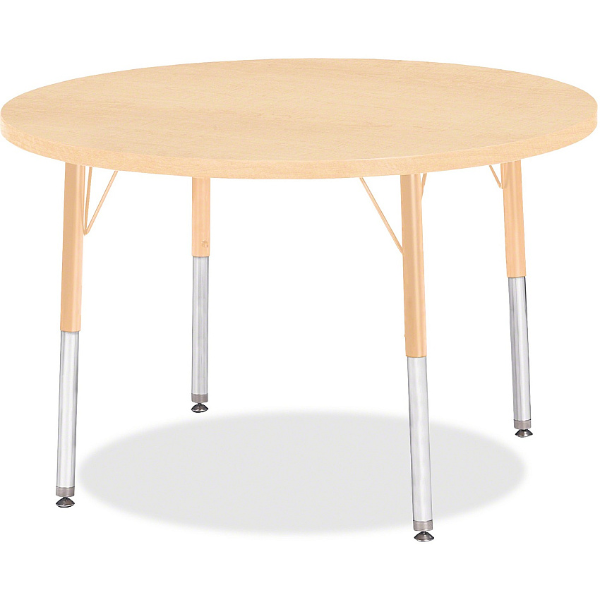 Jonti-Craft Elementary Height Maple Round Table (6488JCE251)